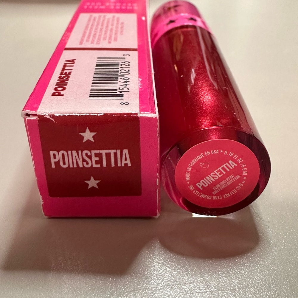 Jeffree Star Poinsettia Velour Liquid Lipstick - Shimmering Red - Picture 2 of 4